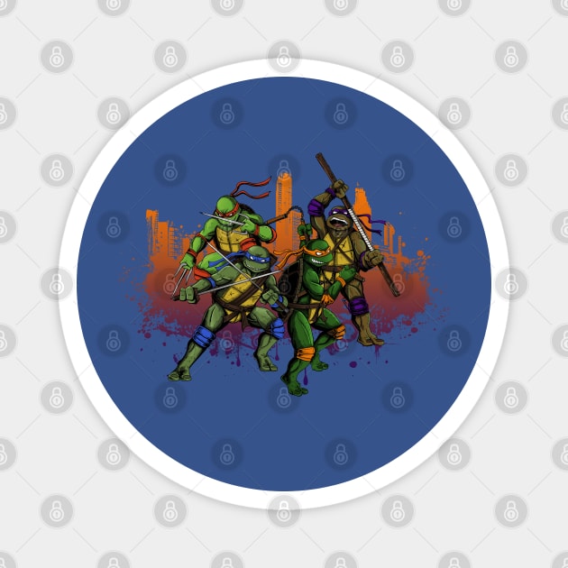 Ninja turtles group Magnet by Ale_jediknigth